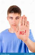 Image result for Man Saying No