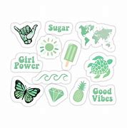 Image result for B Green Aesthetic Printable Stickers