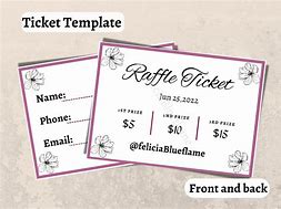 Image result for Pink Blank Raffle Ticket