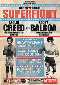 Image result for Balboa vs Creed Poster