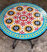 Image result for Moroccan Mosaic Table Garden