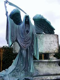 Image result for Grim Reaper Cemetery Statues