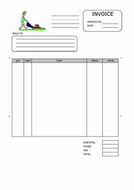 Image result for Lawn Maintenance Invoice Template