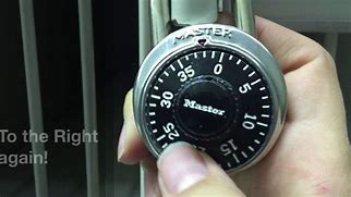 Image result for How to Unlock a Combination Lock