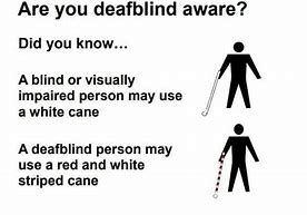 Image result for Red and White Cane Signal
