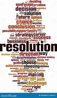Image result for Resolution Word