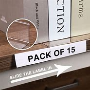 Image result for Moveable Shelf Label Holders