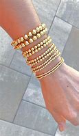 Image result for Gold Beaded Bracelets