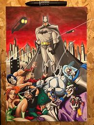 Image result for 90s Batman Cartoon Art