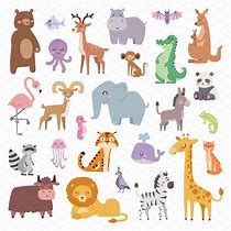 Image result for Cartoon Wildlife Drawings