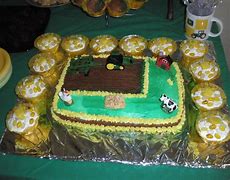 Image result for Farm Scene Made Out of Cupcakes