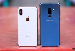 Image result for iPhone X Samsung S9 Comparison