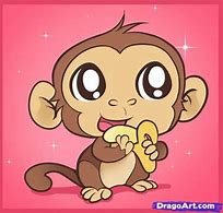 Image result for Cute Animal Drawings Monkey
