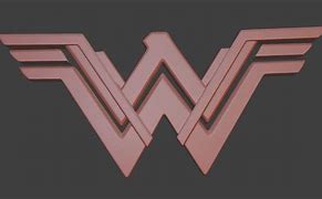 Image result for Wonder Woman Logo 3D Model