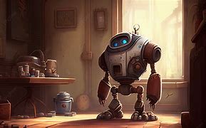 Image result for Cartoon Robot Working