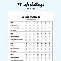 Image result for 75 Day Soft Challenge Template Free