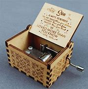 Image result for Rustic Wooden Music Box