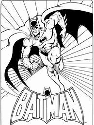 Image result for Vintage Batman Coloring Book