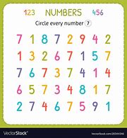 Image result for Circle Number 7