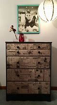 Image result for Decoupage Furniture with Newspaper