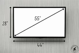 Image result for 55 in TV Size