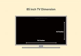 Image result for Samsung 85 Inch TV Dimensions