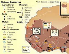 Image result for Map of Natural Resources in West Africa
