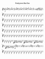 Image result for Baritone Saxophone Sheet Music