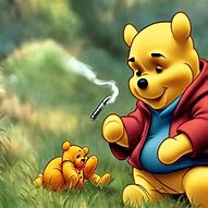 Image result for Winnie the Pooh Holding Blunt