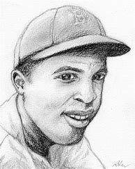 Image result for Jackie Robinson Hersey Pencil Drawing