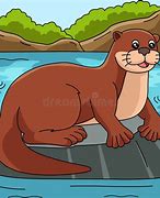 Image result for Cartoon Giant River Otter