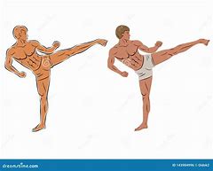 Image result for Kickboxer Drawing