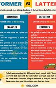 Image result for Latter Meaning in a Sentence