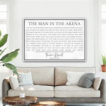 Image result for Man in the Arena Canvas Wall Art US Flag