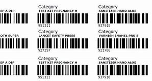 Image result for Bar Code Templates