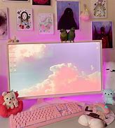 Image result for Pink Computer Monitor with Crstals On It