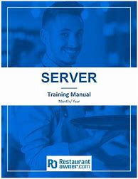 Image result for Server Training Manual Template