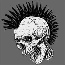 Image result for Punk Skull Design