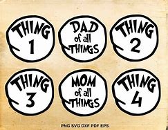 Image result for Thing 1 Silhouette