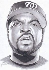 Image result for Pencil Drawing of 90s Rappers