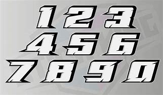 Image result for Racing Number Stickers