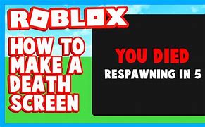 Image result for Roblox Death Screen