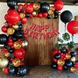 Image result for Red and Black Happy Birthday Balloons