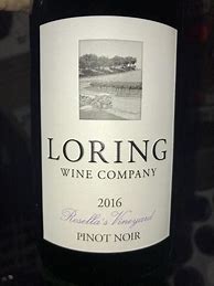 Image result for Loring Company Pinot Noir Rosella's