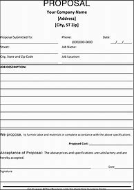 Image result for Blank Business Proposal Template