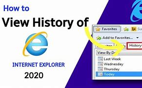 Image result for History On Internet Explorer