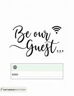 Image result for Guest Wi-Fi Template