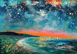 Image result for Beautiful Night Sky Art