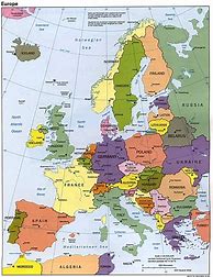 Image result for Europe Map with Cities