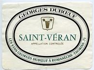 Image result for Georges Duboeuf Saint Veran saint Martine